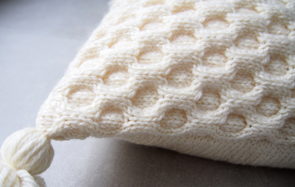 【棒針キット】クッションカバー Diamond – BEYOND THE REEF